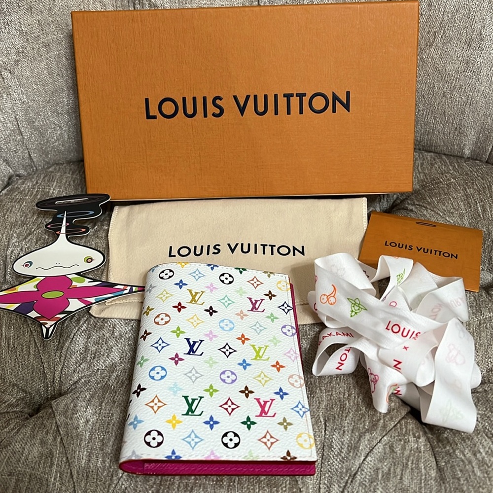 Louis Vuitton Murakami Multicolored Passport Card Holder NWT